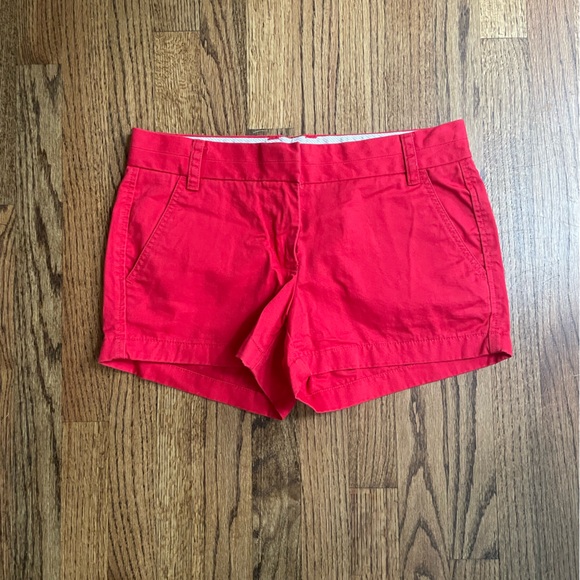 J. Crew Red Chino Shorts - Picture 1 of 3